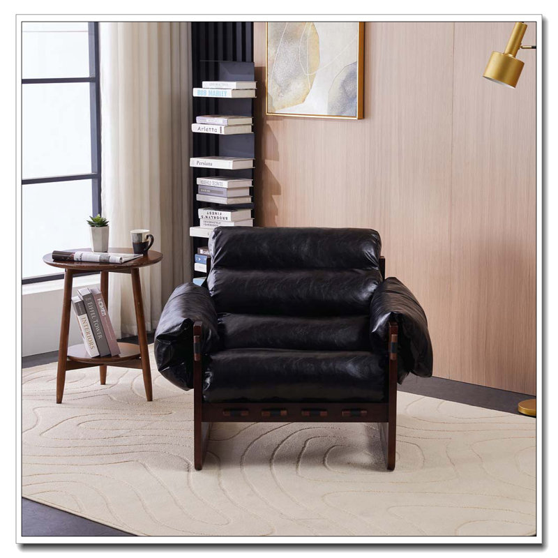 Chaise longue de style médiéval moderne, Noir antique