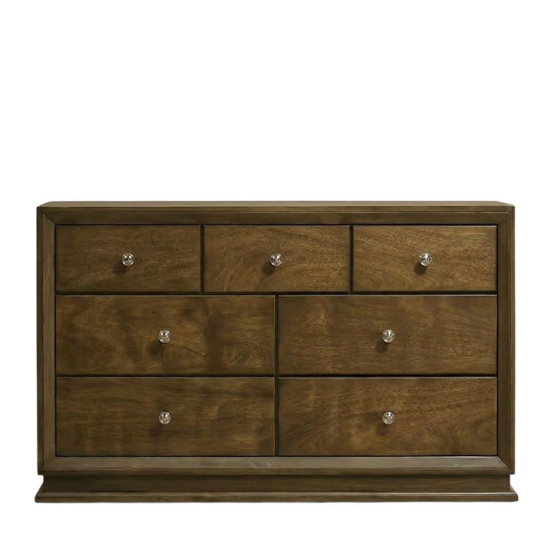 Commode à 7 tiroirs en noyer de 59 po Magnus