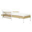 Chaise longue d'extérieur, chaise longue de patio avec accoudoirs et coussin pour la piscine, la terrasse