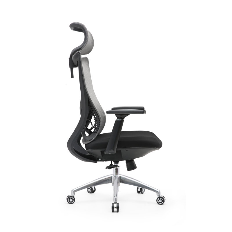 Arunya Mesh Task Chair with Headrest, Gray