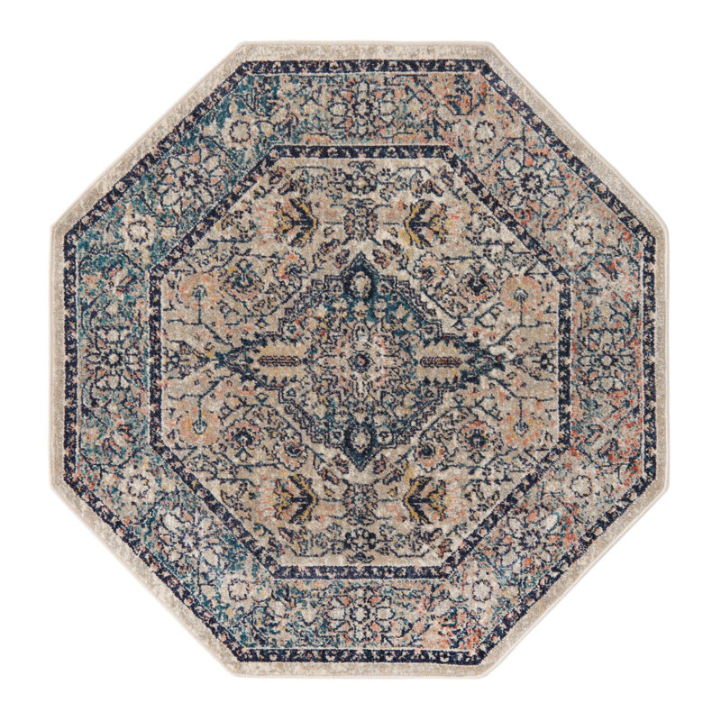 Gause Oriental Indoor Rug, Octagon 3'11" x 3'11"
