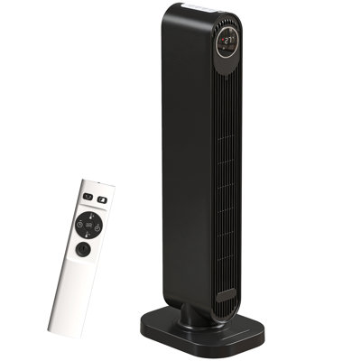 HOMCOM 6824 BTU Electric Tower Space Heater with Adjustable Thermostat