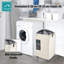 Fabric Rolling Laundry Hamper with Handles-71296953