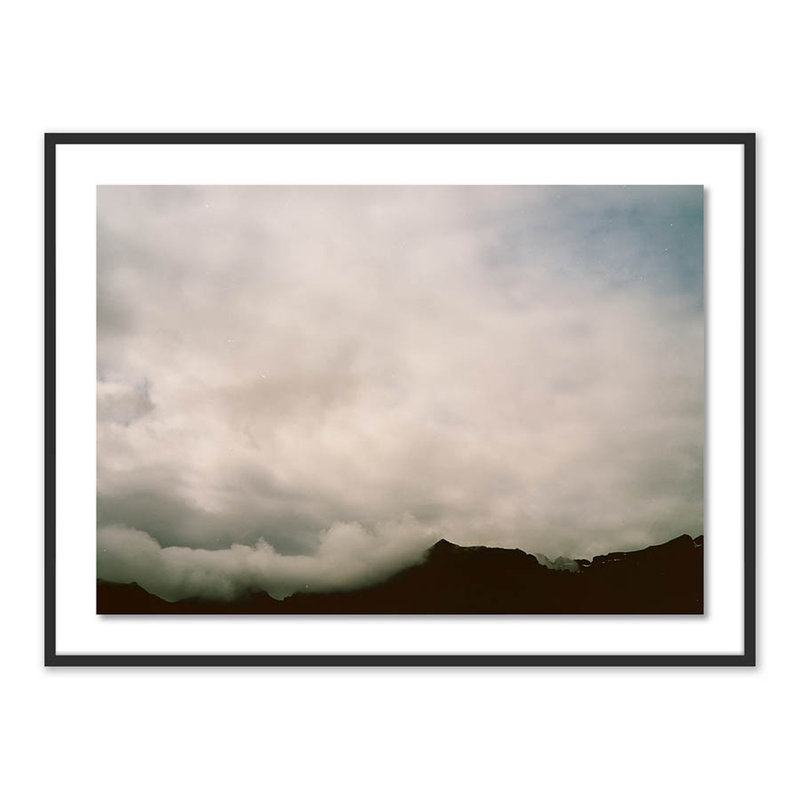 Clouds 5 Print by Riley Ryan, Black, 36" H x 48" W x 2.5" D