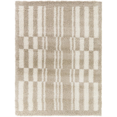 Sabrina Beige Geometric Scandinavian Area Rug