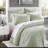 Premium Cotton Bedding Sets, King Sage Embroidered Quilt Set for All Seasons