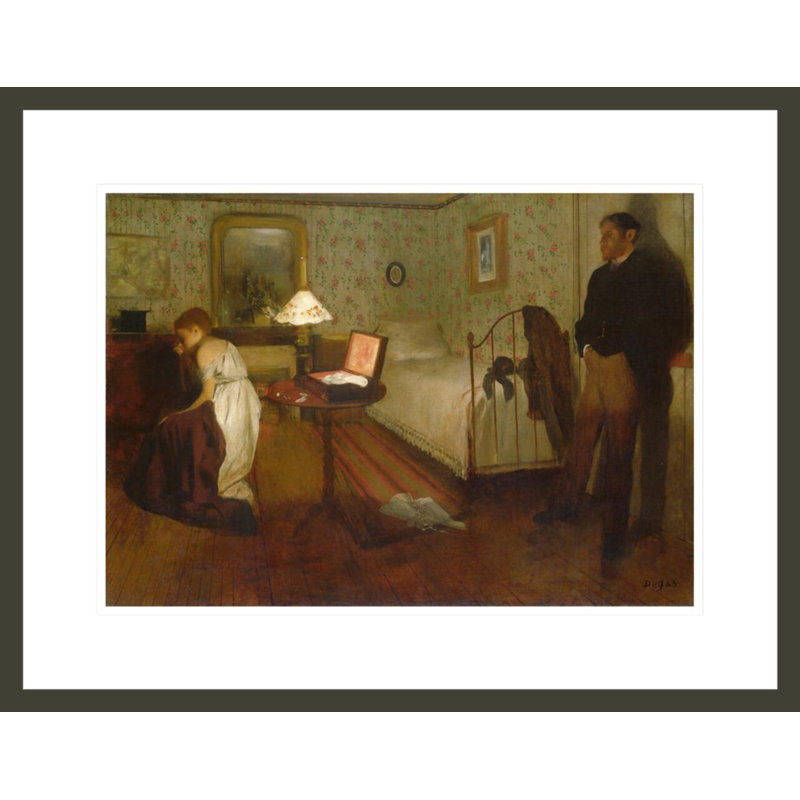 Interior by Edgar Degas -Framed Giclee Print, 16.99" H x 21.75" W