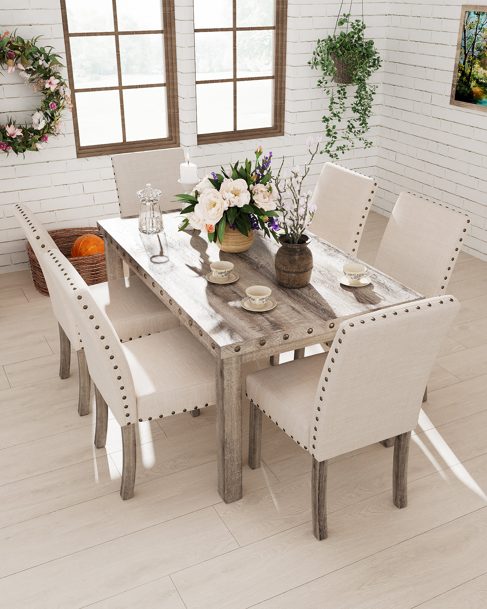Fort Trinette 7 - Piece Dining Set
