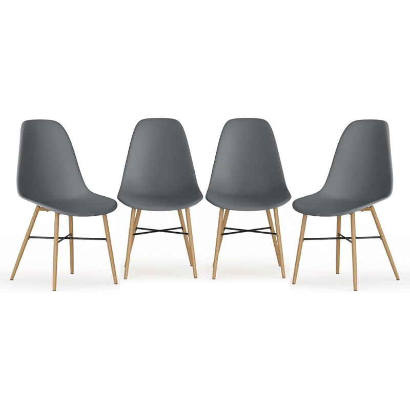 46cm H Side Chair, 4, Grey
