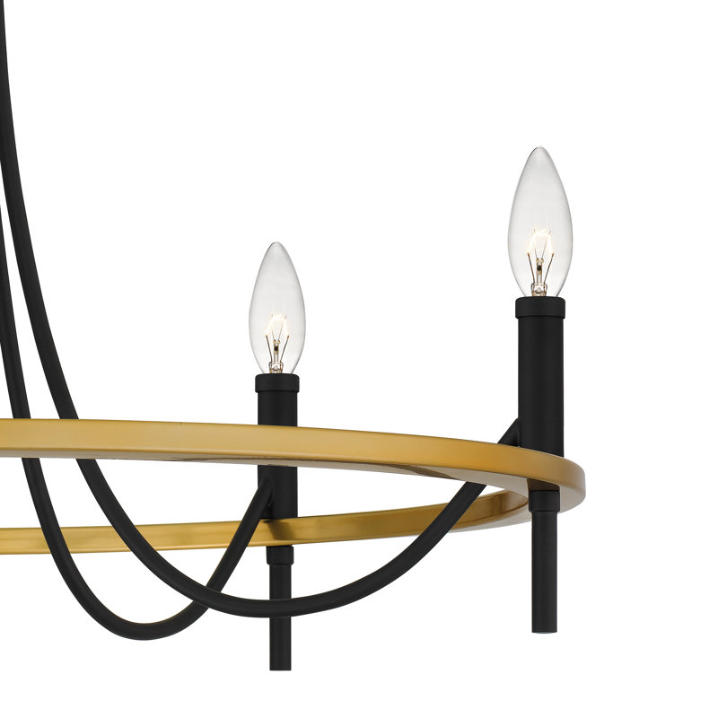 Lustre noir mat 5 lumières Legare