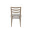 Table ronde extensible avec 4 fauteuils à échelle et un devant en verre