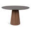 Burdon 47" Glass Top Pedestal Dining Table-375997791