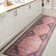 Lesandra Geometric Medallions Machine-Washable Terracotta/Navy Rug
