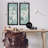 Green Toned Blossoms 2pc Floating Frame Set, design by Tava Studios-1444344396-1444344395