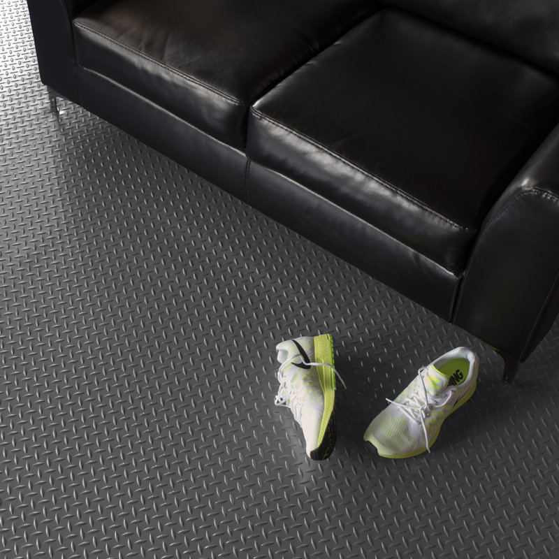Rouleau de plancher de garage Diamond, Gris ardoise, L 120 po x l 60 po