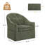 Fauteuil demi-tonneau pivotant Martha (ensemble de 2)-1070732850