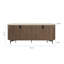 Buffet moderne en bois de 78 po avec tablettes réglables