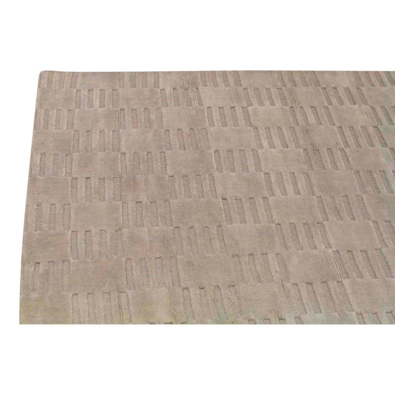 Tapis beige noué à la main de haute qualité