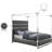 Encore Upholstered Low Profile Canopy Bed-251464135-251464134