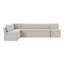 Fable Slipcover Dining Banquette U-Shape Beige 121In-32950339-32950346