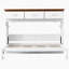 Structure de lit en bois, lit escamotable avec 3 tiroirs