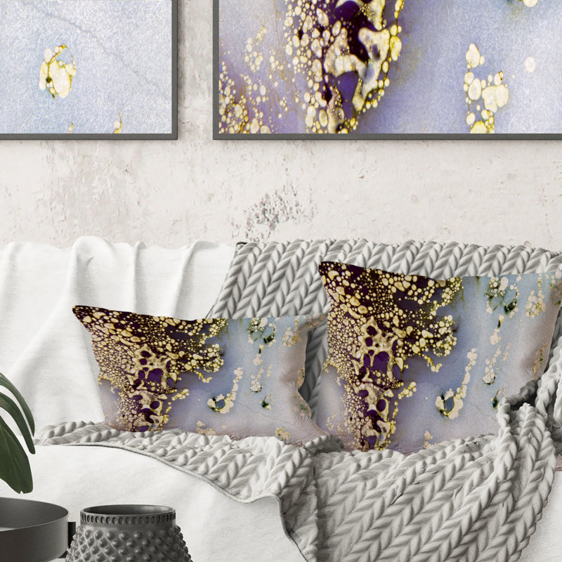 Coussin Glitter Drops On - bleu clair