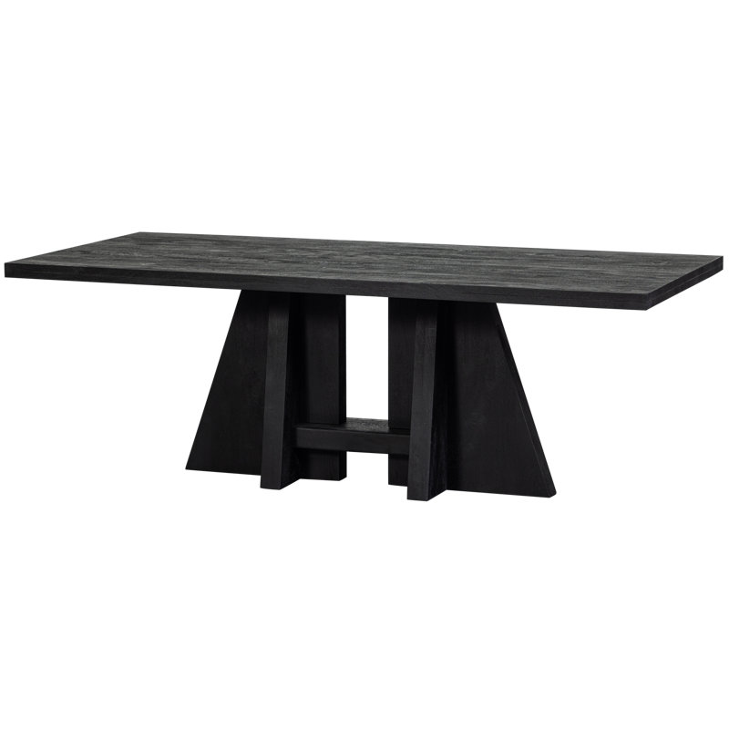 Kean Solid Wood Dining Table, 75cm H x 100cm L x 220cm W