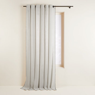 FIRE RETARDANT CARLINA Semi Sheer Curtain Single Panel