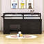 Lit mezzanine simple en bois avec tiroirs-838367854