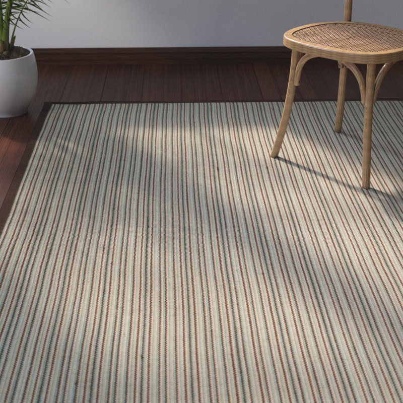 Tapis rayé en fibre de sisal Penrock, Rectangle de 5 pi x 8 pi