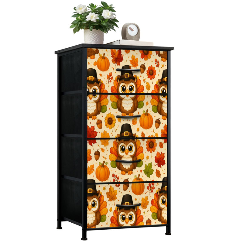 Commode de rangement verticale 4 tiroirs