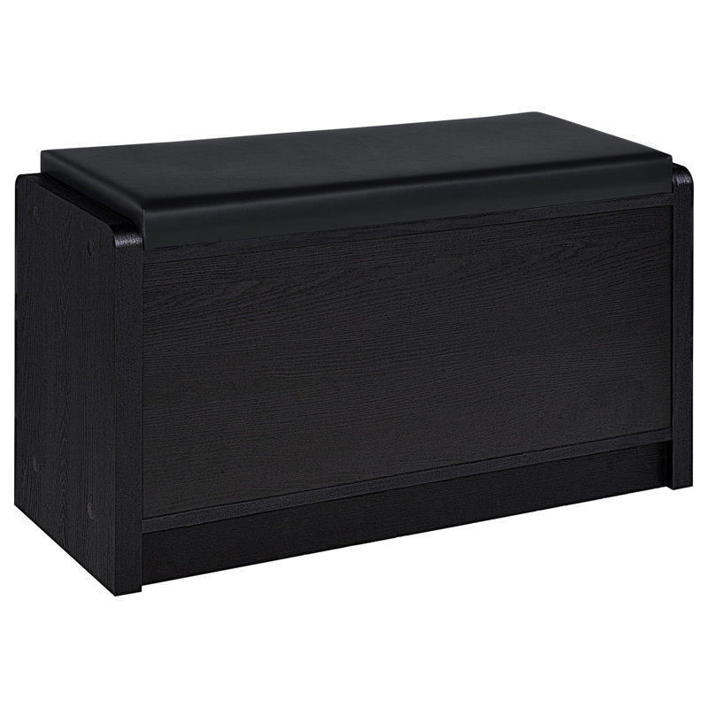 Astor Black 1-Drawer Storage Bench