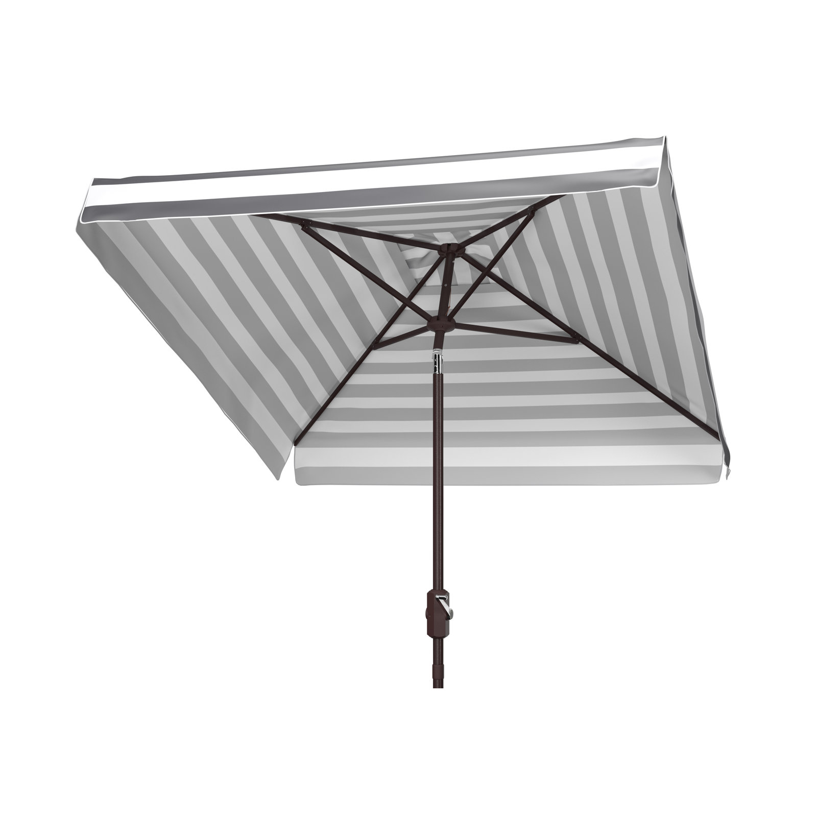 Trainor 7.5' Umbrella, Black/White