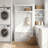 5-in-1 Garage Storage Cabinet with Bench, Coat Rack, Organizer Hall Tree for Entryway, Garage-1918658138
