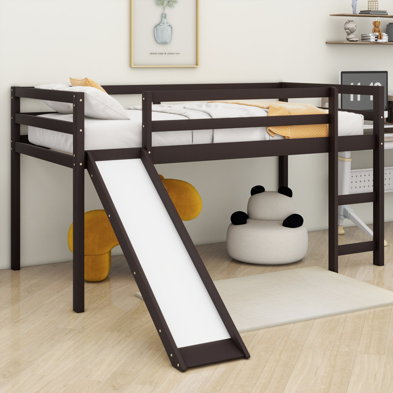 Lit mezzanine simple Jayci Kids, Espresso