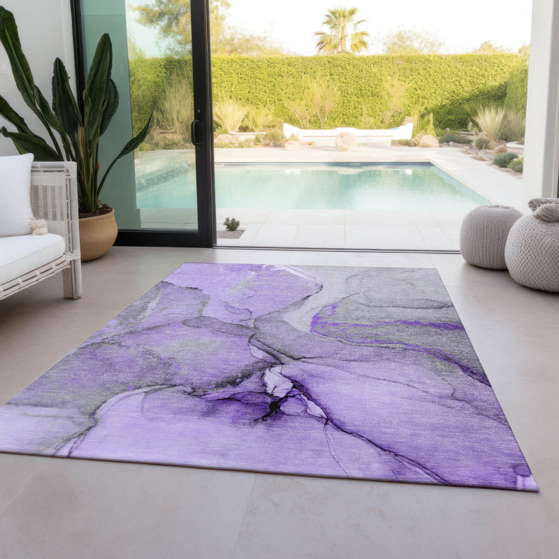 Tapis intérieur / extérieur Alfonzo avec envers antidérapant, Rectangle 9 pi x 12 pi