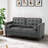 Elverna 66'' Faux Leather Sofa-1736209504