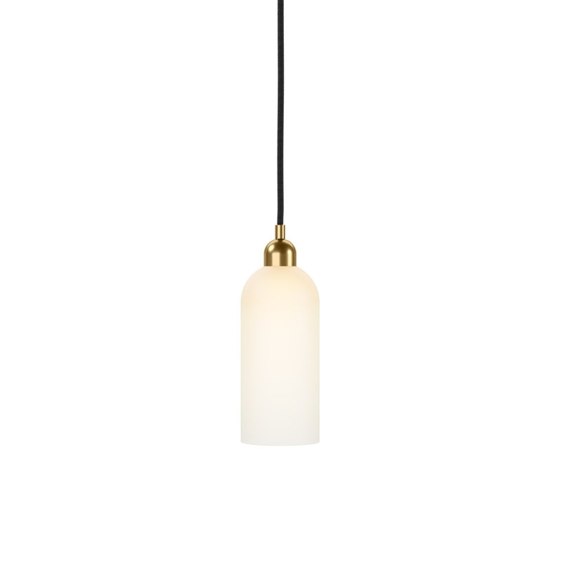 Odyssey 1 - Light Pendant, 13.82" H x 3.94" W x 3.94" D, Burnished Brass