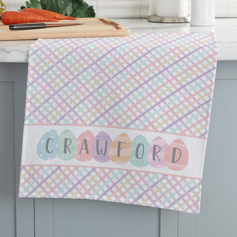 Waffle Tea Towel Kitchen Towel, Yes