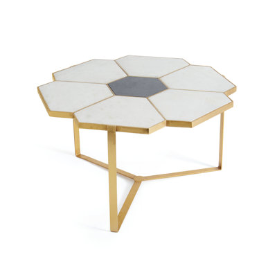 Donnie Marble Top Coffee Table