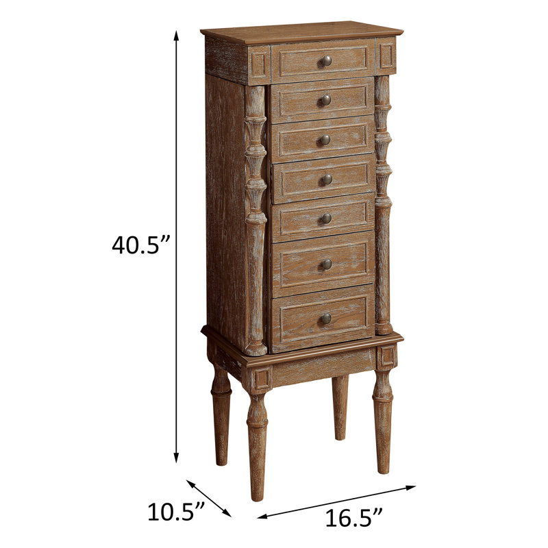 Armoire à bijoux 6 tiroirs