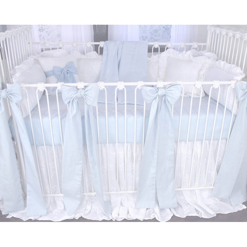 Manseau 4 - Piece Linen Crib Bedding Set