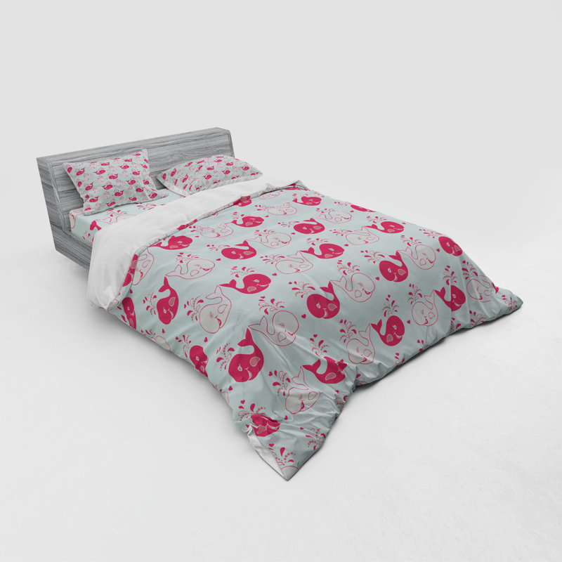 Coastal Polyester Duvet Cover, Queen Duvet Cover + 3 Additional Pieces