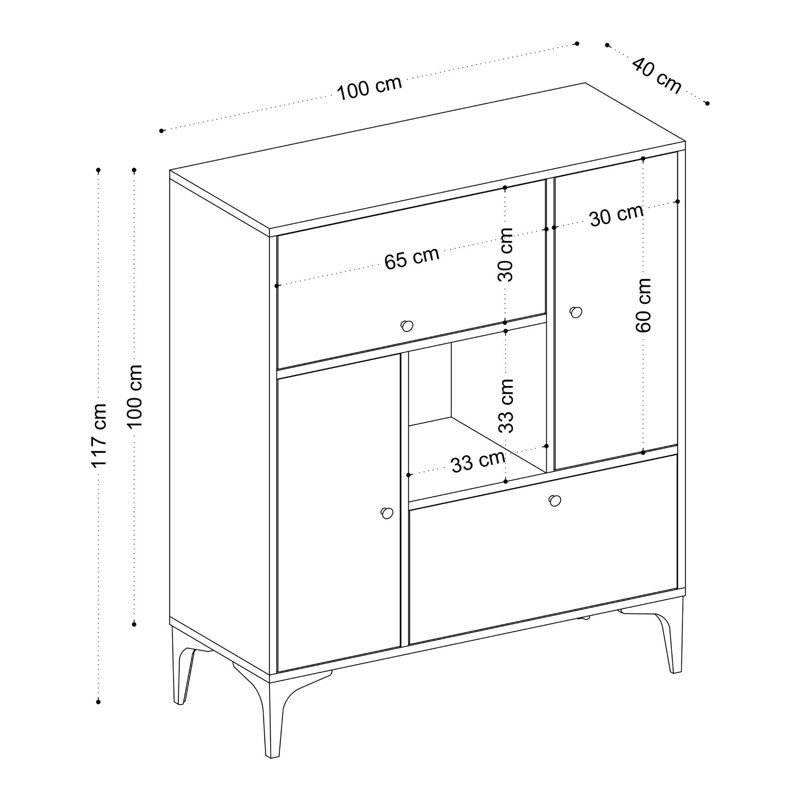Afiq 100cm Console Table