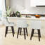 Tabourets de bar et de comptoir Loriell avec structure en bois massif-1010717034-1010717046-1010717036