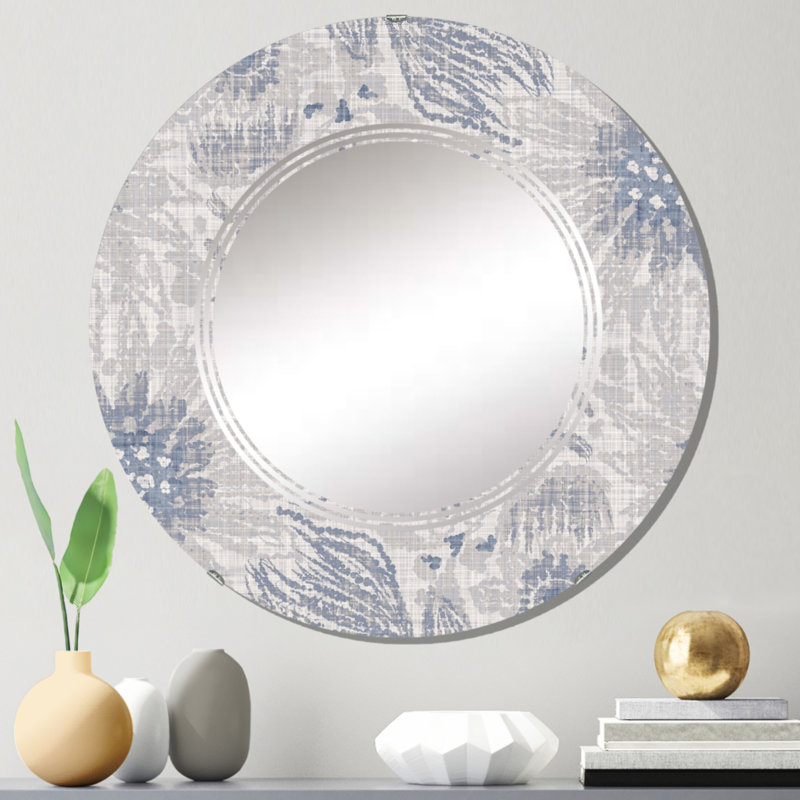 Miroir mural Vintage Blue Farmhouse, 24 po x 24 po