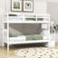 Lit superposé double en bois avec tablettes de rangement-894417311-959868610
