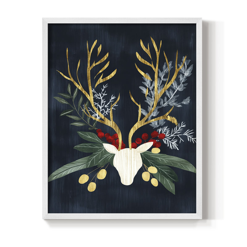 Reproduction encadrée - bois massif, H 11 po x l 9 po, Blanc