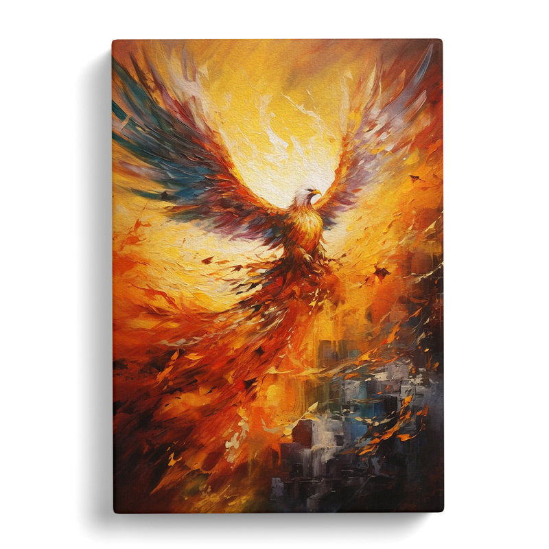Phoenix Action - Wrapped Canvas Print, 76cm H x 50cm W x 3cm D