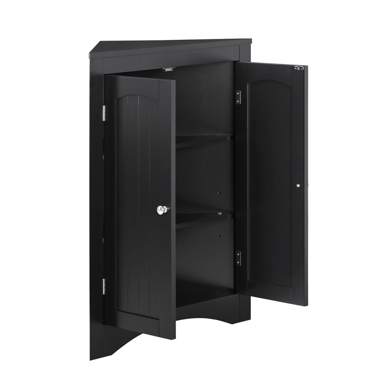 Sideboard Cabinet,Corner Cabinet,Bathroom Floor Corner Cabinet With Doors And Shelves, Kitchen, Living Room,Free Standing Storage Cabinet For Bathroom